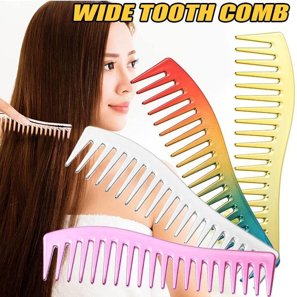 Large Hair Detangling Comb Wide Tooth Comb for Curly Hair Wet Dry Hair, No Handle Detangler Comb Styling Shampoo Comb For Men Women