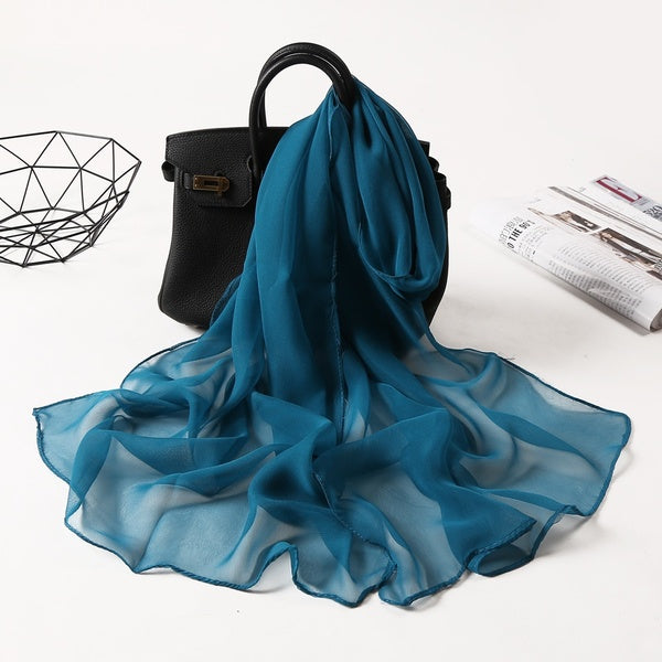 New Summer Solid Color Dance Scarves Sunscreen Scarves Good Sense of Sag Women Scarves Shawl Outdoor Casual Accessories