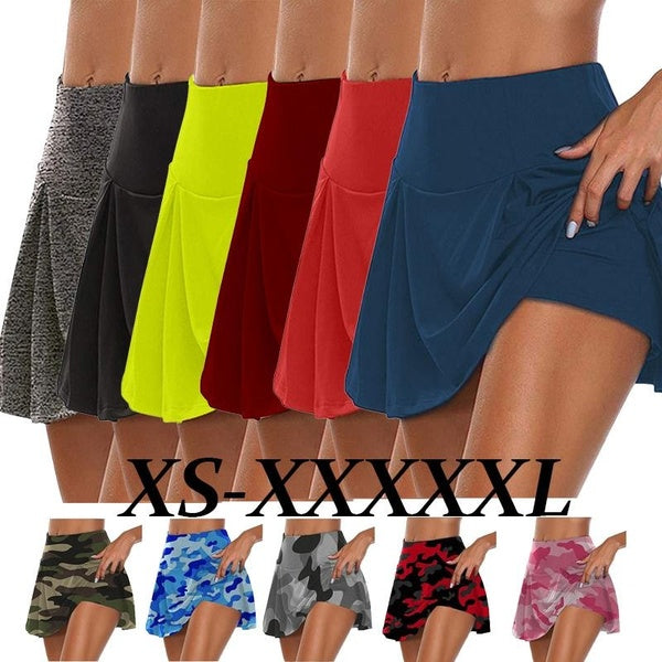 XS-5XL mode femmes sport course Golf Tennis sueur jupe été entraînement athlétique'séchage rapide Yoga Leggings Fitness jupe Shorts