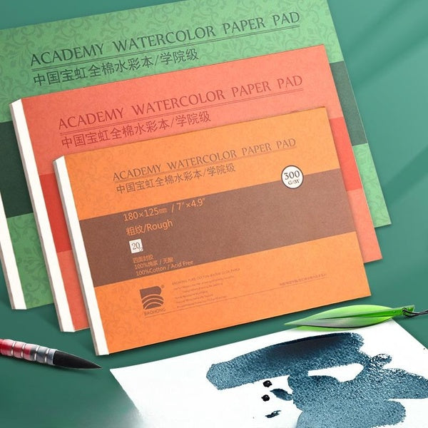 100% Cotton Watercolor Paper Sealing Pad 16K 20Sheets 300gsm Painting Book For Artist Painting Supplies