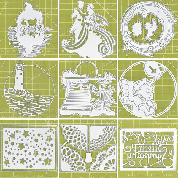 New Metal Cutting Dies Paper Embossing Dies for DIY Scrapbooking Album Card Making Craft