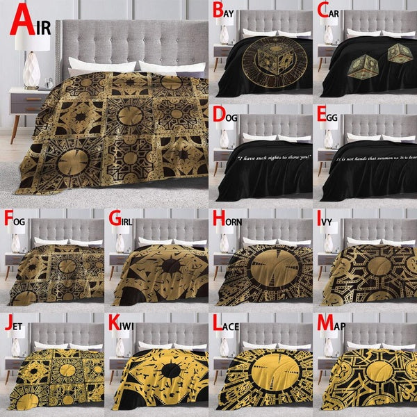 Horror Movies Hellraiser Lament Configuration Blanket for Beds Blanket Super Soft Warm Throw Blanket Flannel Blanket