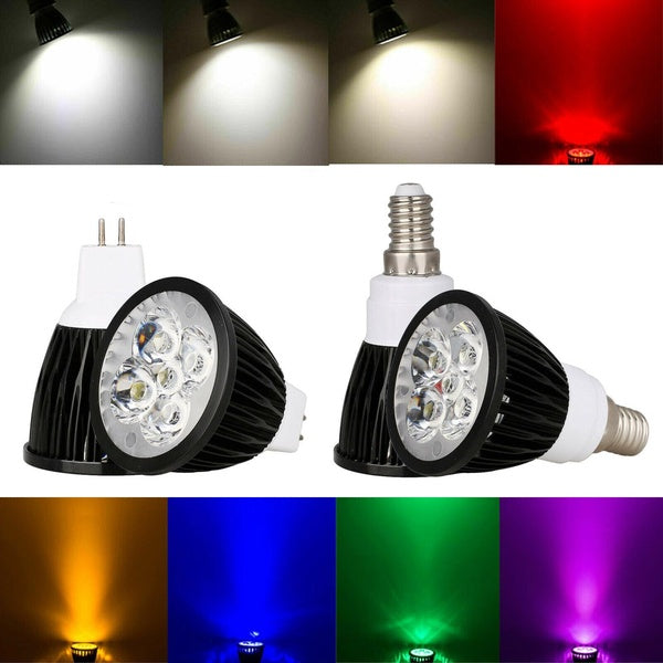 Ranpo LED Bulb E14 220V MR16 12V Dimmable LED Spotlight Bulbs 9W 12W 15W High Power Home Lamp 85-265V Red Yellow Blue Green Purple Cool Warm White