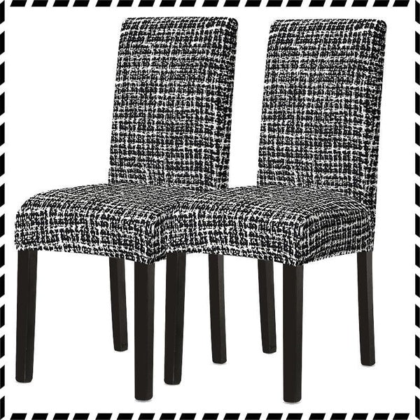Printed Chair Cover Spandex Elastic Dining Chair Slipcover Removable Washable Chair Covers For Hotel Wedding Party Banquet Dining Room, Christmas Gif