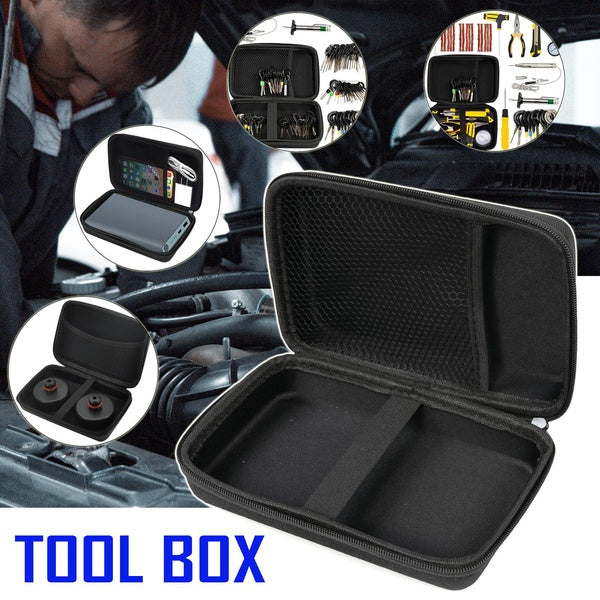 Portable Storage Hard Case Bag Box Organizer For Power Bank Car Auto Jack Pad Adapter Tire Repair Hand Tool Terminal Removal Kit