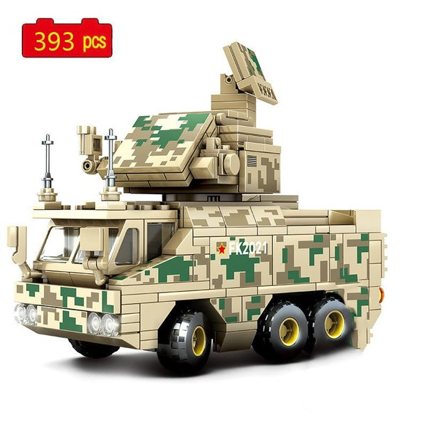 WW2 série militaire seconde guerre mondiale missile anti-aérien véhicule blindé blocs de construction briques jouets cadeaux