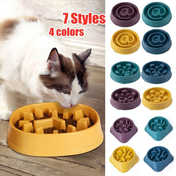 Pet Food Bowls Dog Slow Feeding Bowl Anti Choke Pet Slow Feeder Cat Bowls Dog Dishes