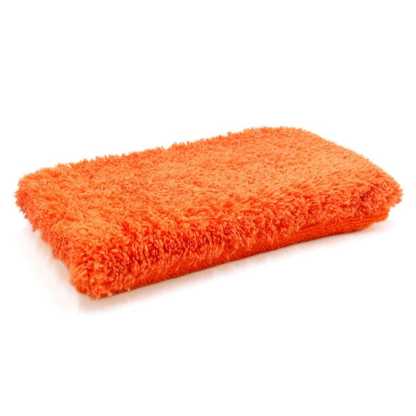 Microfiber Chenille Car Wash Brush Sponge Pad Cleaning Polishing Tool Orange