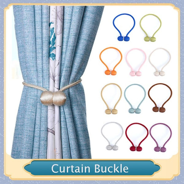 1PC Creative Magnetic Ball Curtain Buckle Tie Rope Backs Holdbacks Buckle Clips Accessory