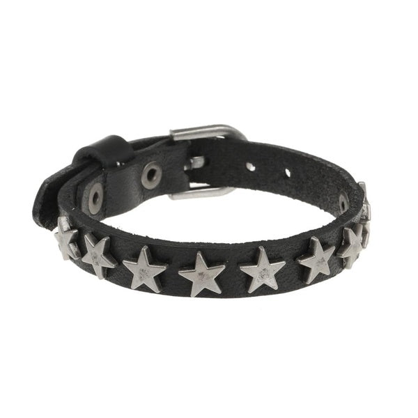 2023 bijoux de charme à la main tissage en cuir véritable étoile Bracelet hommes Vintage manchette en cuir Bracelet Pulsera Hombre