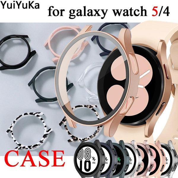 YuiYuKa Pc Screen Protector Case for Samsung Galaxy watch 4 40mm 44mm 4 classic 46mm 42mm All-around Cover Bumper for Galaxy watch 4 40 mm 44mm class