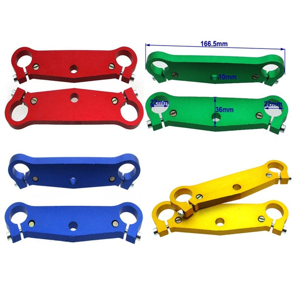 FishMotor Fourche Avant Triple Arbre Pinces Plaque Pour Chinois 2 Temps 47cc 49cc Mini Moto Pocket Bike Cags Mx-3 GP-RSR MTA1 MTA2 A1 A2 A3