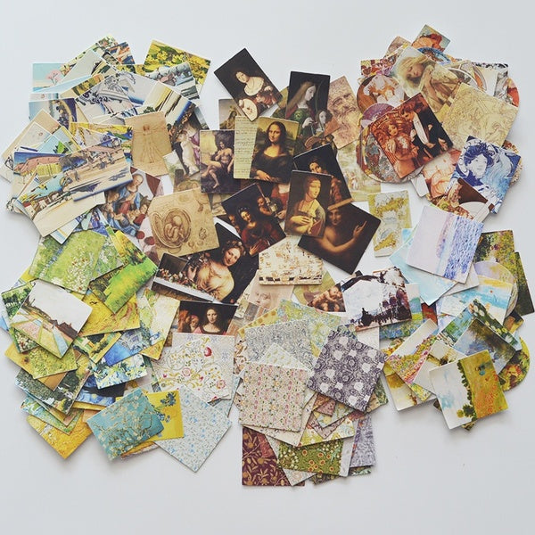 45 Pcs Sealing Sticker World Famous Painting Paper Stickers Scrapbooking Label Diary Decor