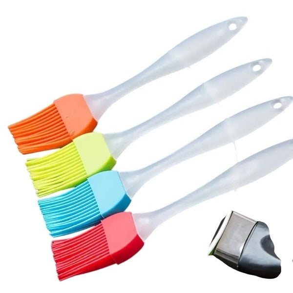 6pcs Silicone Oil Brushes For Household Baking And Barbecue, BreadPancake Silicone Brush, Home Kitchen Tool
