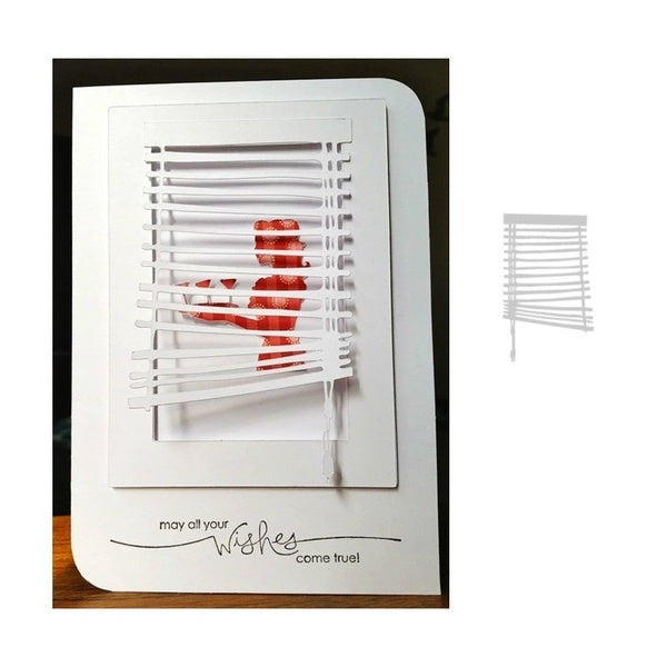 Bricolage fenêtre rideau matrices artisanat métal découpe matrices découpé moule Scrapbook papier artisanat poinçon pochoirs matrices