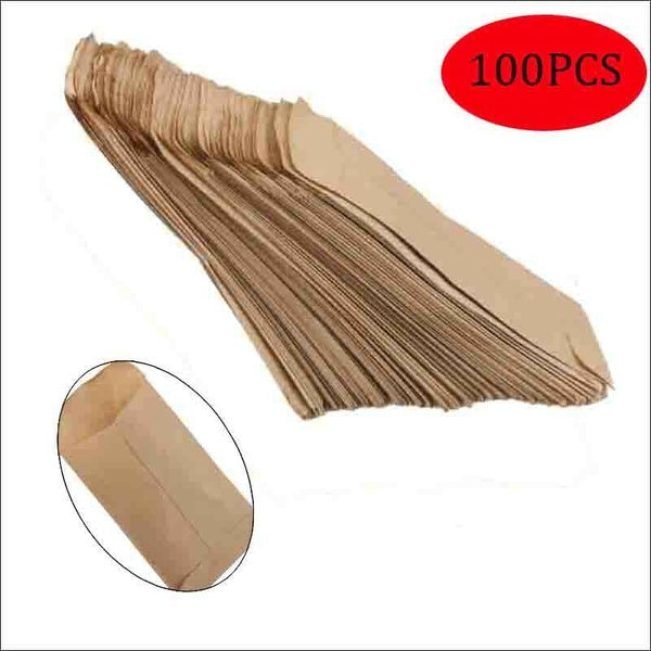 100pcs Kraft Paper Bags Cookie Candy Gift Protective Isolation Seed Package DIY