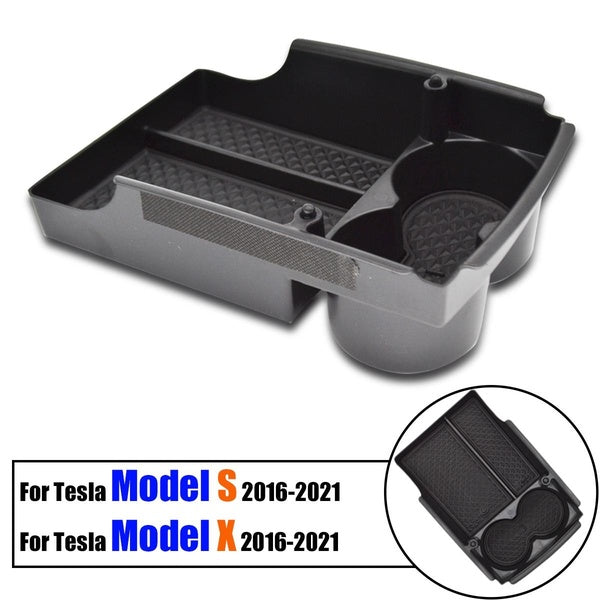 Armrest Storage Box For Tesla Model X - S Interior Accessories Stowing Tidying Center Console Organizer 2016 2017 2018 2019 2020