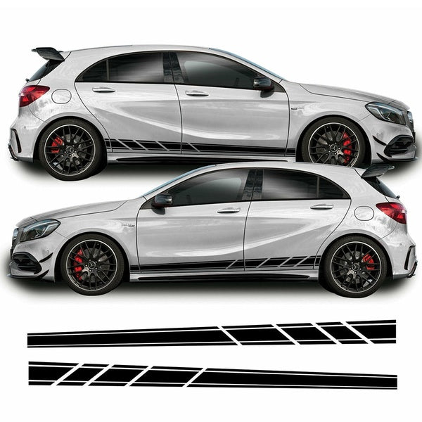 Lower Side Stripes For Mercedes A Class A45 AMG Vinyl Decal Sticker Graphics Kit jz-001