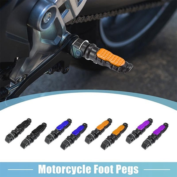 1 Pair Universal Aluminum Alloy Motorcycle Foot Pegs Pedals Footrest Scooter Foot Pegs Motorbike Pedal Modification