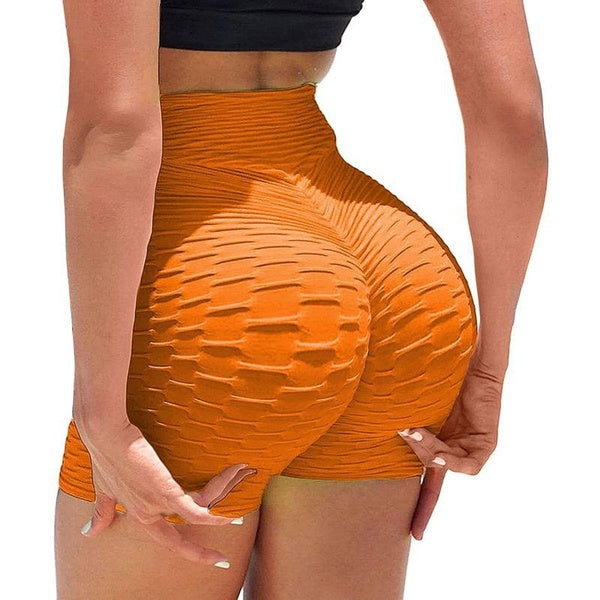 2022 Women Honeycomb Anti Cellulite Leggings High Waist Yoga Shorts Butt Lift TIK Tok Workout Scrunch Leggings Shorts