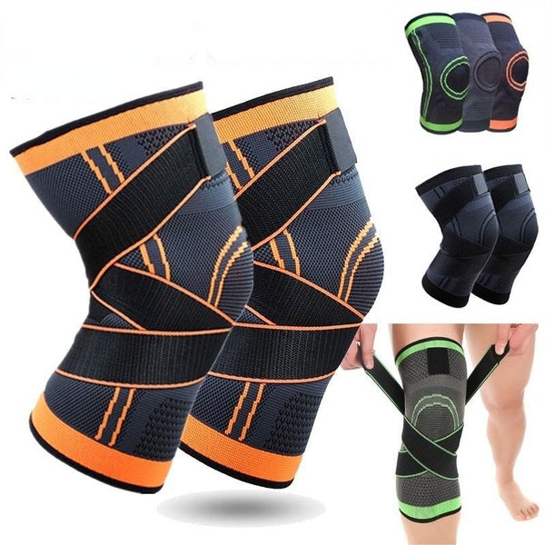 1-2 pièces genouillères bretelles sport soutien genouillère hommes femmes pour l'arthrite articulations protecteur Fitness Compression manches 2 Styl