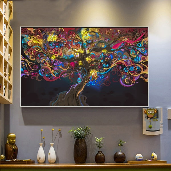 tree of Life Canvas Art Print Painting Poster Wall Picture Home Decoration Wall Decoration No Frame