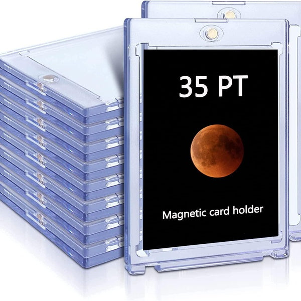 Porte-cartes magnétique pour cartes à collectionner, protecteurs de cartes de baseball Porte-cartes à collectionner 35 pt pour cartes standard, carte