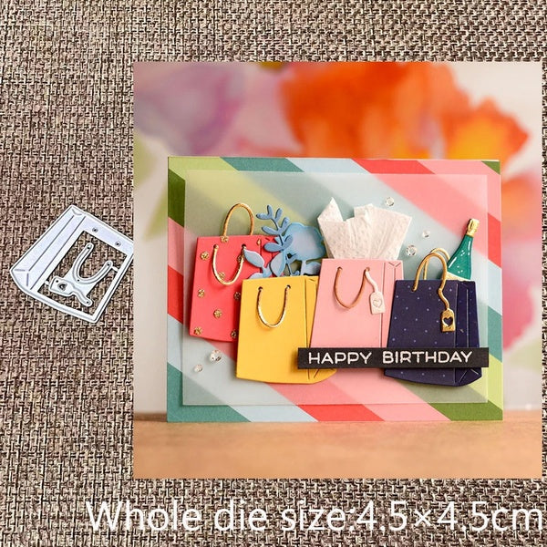 Sac à main décoration métal matrices de découpe pour bricolage Scrapbooking Album papier cartes artisanat décoratif gaufrage découpes