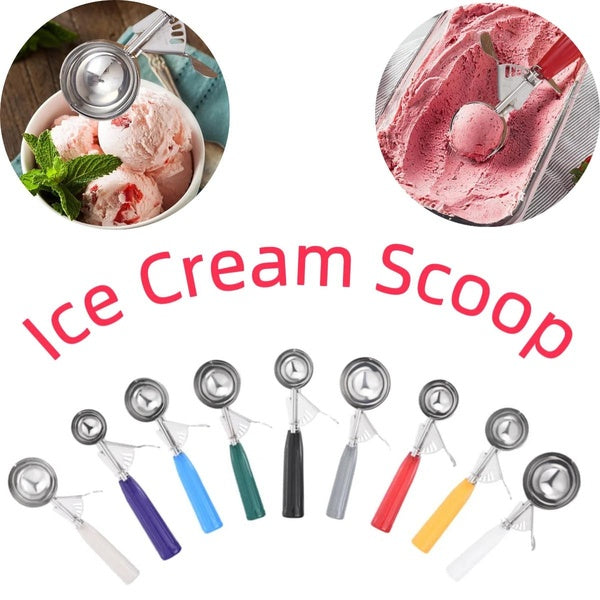 1-5.3 Ounce 1Pc Multifunctional Ice Cream Scoops Stainless Steel Dual-Purpose Scoop Ball Scoop Household Ice Cream Tools