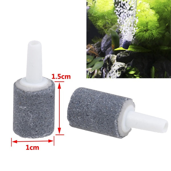 Aquarium Small Bubble Stone Cylinder Shape Air Stone Fish Tank Oxygen Stone For Air Pump Hydroponic System Bubble Diffuser