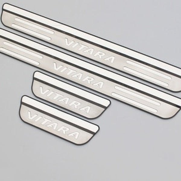 For Suzuki Vitara 2014 2015 2016 2017 2018 2019 2020 2021 2022 Car Styling Accessories Externial Door Sill Protectors Guards Scuff Plates Step Panel