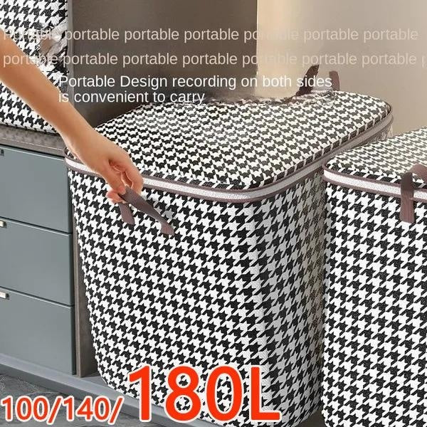 Thousands of Bird Lattice, Quilt, Storage Bag Wardrobe, Storage Box Basket Moving Hand, Handling Handbags, Household Items100L-140L-180L