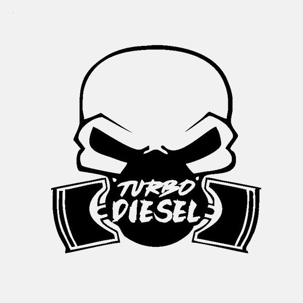 15.5CM*15.4CM Car Sticker Vinyl Decal TURBO DIESEL Power Truck Window Black-Silver Car Styling Auto Decoration