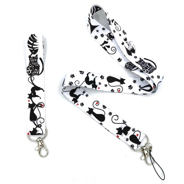 1set Hand Strap Wristlet Lanyards Cool Neck Strap Phone Keys ID Card Holder Lanyard For Keys DIY Hang Rope Lanyards