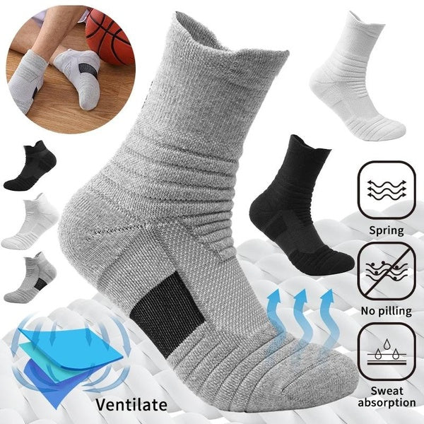 3 paires de chaussettes de Football antidérapantes pour hommes et femmes, chaussettes en coton, Tube court et Long, chaussettes de Sport de basket-ba