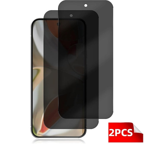 2PCS Anti Glare Anti-Spy Privacy Screen Protectors Tempered Glass for Pixel 9 9 Pro 9 Pro XL 8 8 Pro 8a