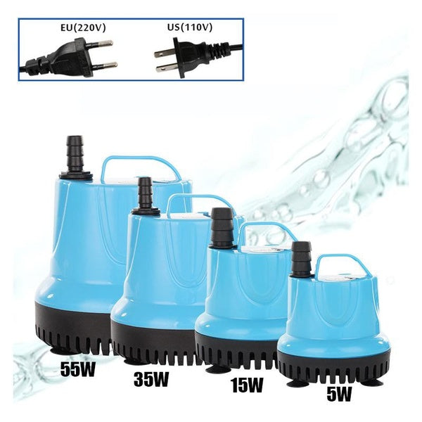5-15-25-35-55W 400-2800L-H pompe à eau Submersible 110V 220V Aquarium poisson étang réservoir bec Marin contrôle de température propre