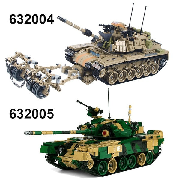 NEW Military Battle Large Tank Armored Car Model Building Block Educational Toy Children Gift