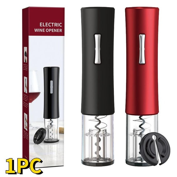 Electric Wine Opener Automatic Electric Wine Bottle Corkscrew Opener with Foil Cutter for Wine Lover Gift Set (1PC )