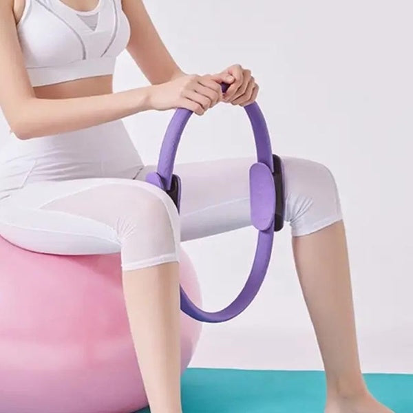 15 inch Yoga Pilates Ring Unbreakable Yoga Magic Circle For Toning Thighs Abs Legs Exercise For Women Home Gym Workout Equipment Accessories