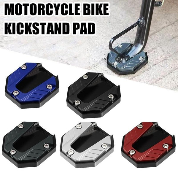 Universal Motorcycle Kickstand Pad Bike Kickstand Extender Foot Side Stand Extension Foot Pad Support Plate Enlarged Base Motorcycles Accessory
