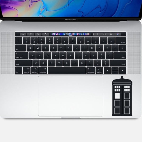 Tardis Decal, Doctor Who Sticker for Macbook Laptop Trackpad Notebook Iphone Car Window Foil Vinyl Sticker