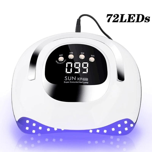 320W LED UV Light Dryer for Nails Gel Polish with 72 LEDs 4 Timer Setting LCD Display Screen Auto Sensor Professional Nail Light