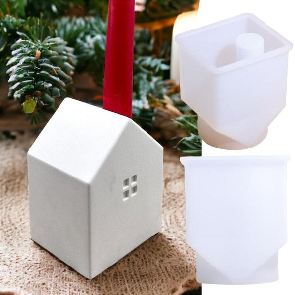 House Shape Silicone Mold for Holder Vase Craft Making
