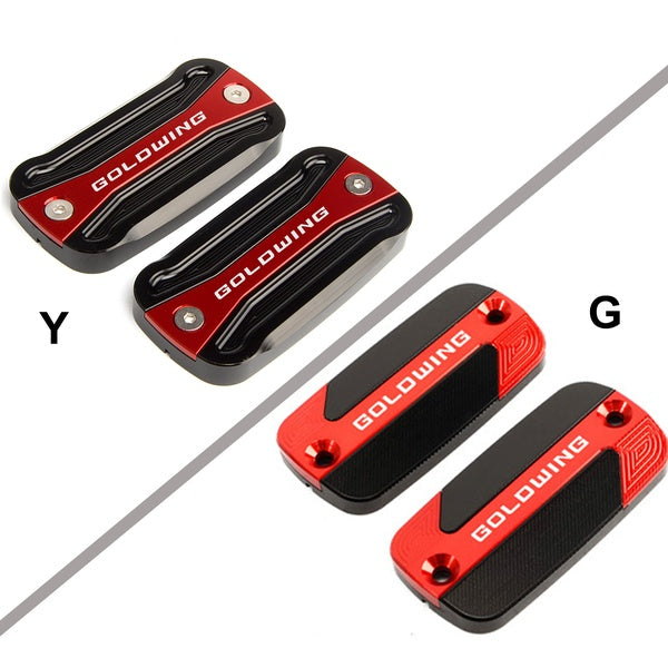 Different design Aluminum Front Brake Reservoir Fluid Tank Oil Cup Cover For HONDA Goldwing 1800 GL1800 GL1800 Goldwing 1500 VTX 2012-2018