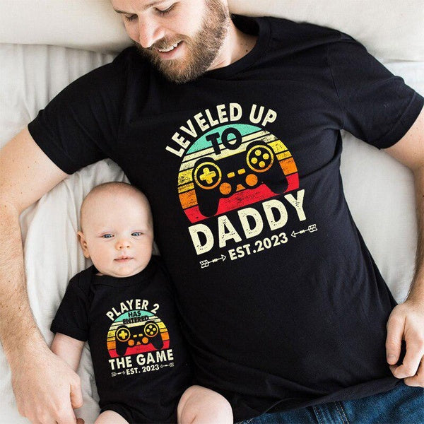 Daddy Baby Matching Shirt Father Day Shirt Daddy Player 2 The Game Shirt Dad and Son Matching Shirt Gaming Dad