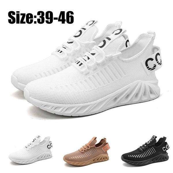 Men Casual Sneakers Running Sneakers Walking Shoes Breathable Athletic Trainer Tennis Shoes Indoor Outdoor Flats Shoes