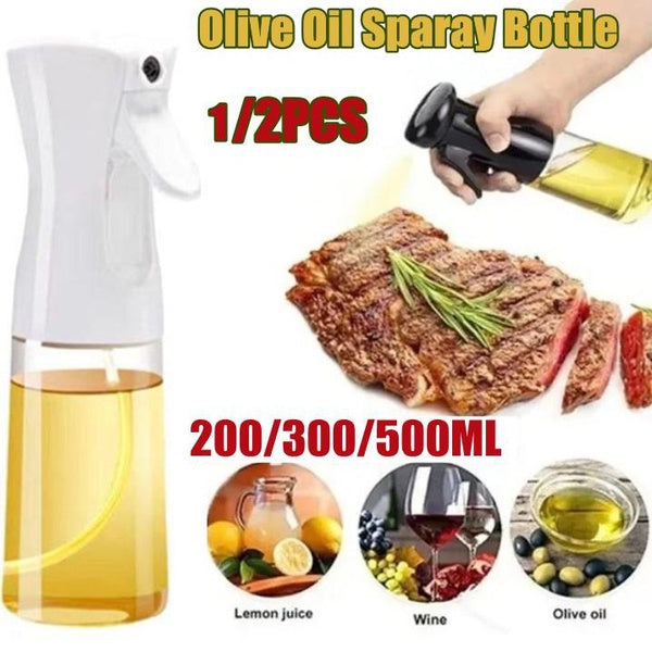 (200ml-300ml-500ml)Kitchen Oil Bottle Oil Spray Bottle Cooking Baking Tool Vinegar Mist Sprayer Grill Spray Bottle Cooking BBQ Accessories(1-2Pcs)