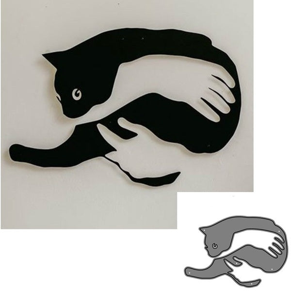 Animal Cat Metal Cutting Dies for DIY Scrapbooking Album Paper Cards Decorative Crafts Embossing Die Cuts