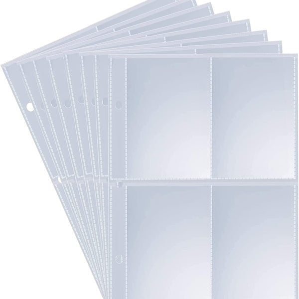 400 Pockets Card Sleeve 50 Pages Trading Card Binder Waterproof Card Collector Album for Baseball Football Cards, Sport Cards, Game Cards